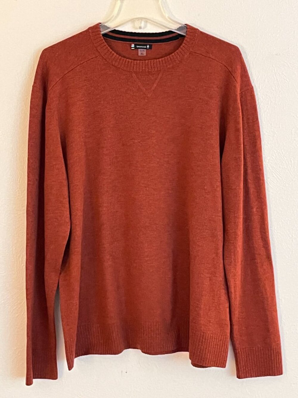 Smartwool Men's Sparwood Brown Crewneck Merino Wool Blend Sweater XL Outdoors